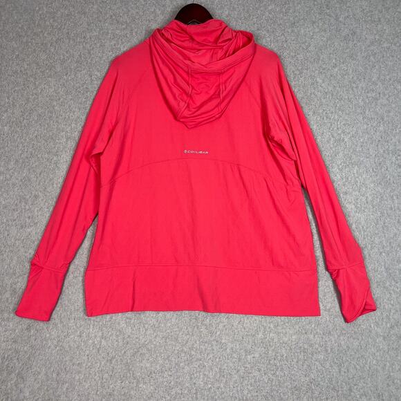 Coolibar Coral Pink Arabella Hoodie Size Medium - Picture 7 of 11
